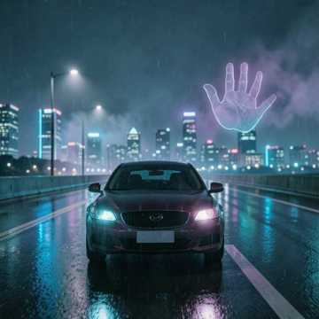 На заднем сиденье