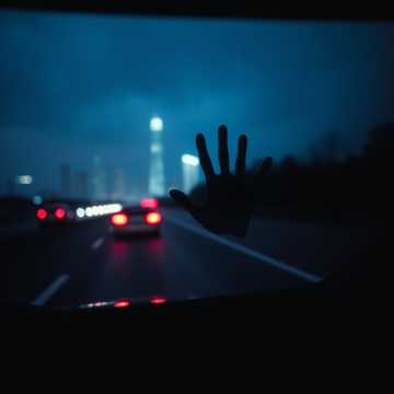 На заднем сиденье