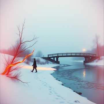 За речкой калина