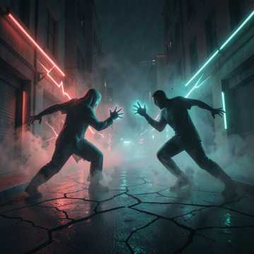 Лютый хэллоунский махач