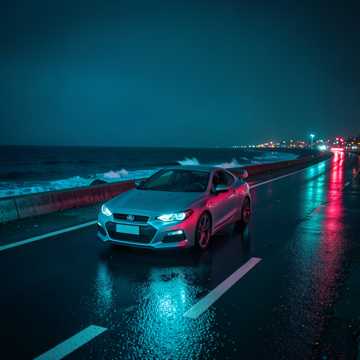 Лансер над бухтой