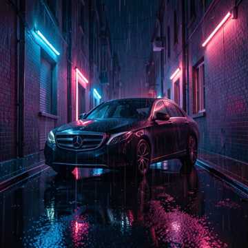 Чёрный Mercedes