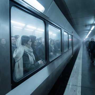 Марина в вагоне