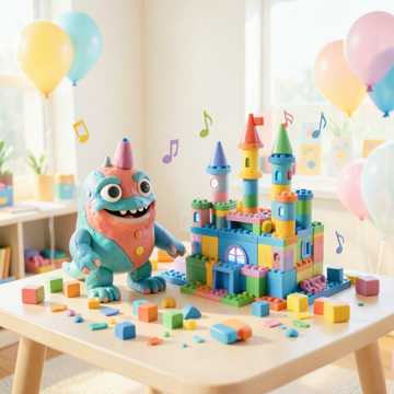 Пластилин и Лего-сын