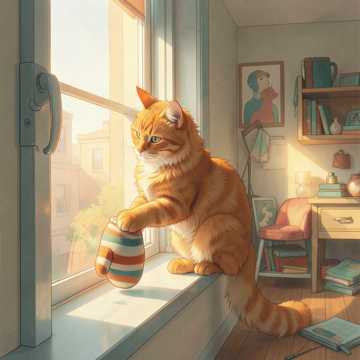 Сырник на подоконнике