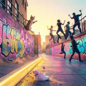 Бегу по району