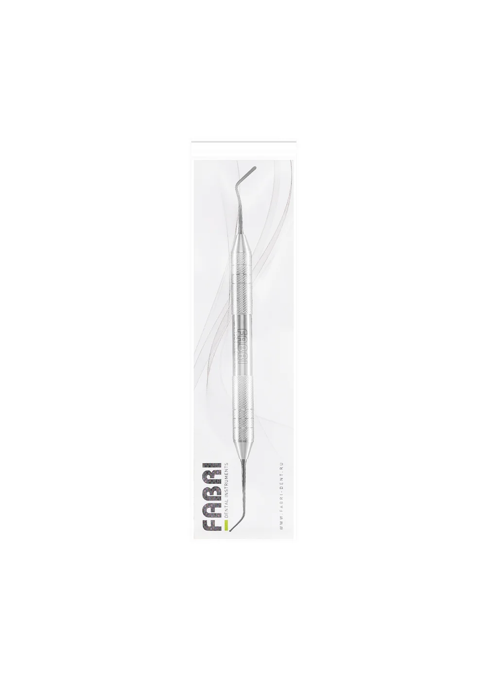 Fabri 1304-1,0F Black - удлиненная узкая гладилка с штопфером-шариком Ø1.0mm, эргономичная ручка Ø10mm, покрытие Black