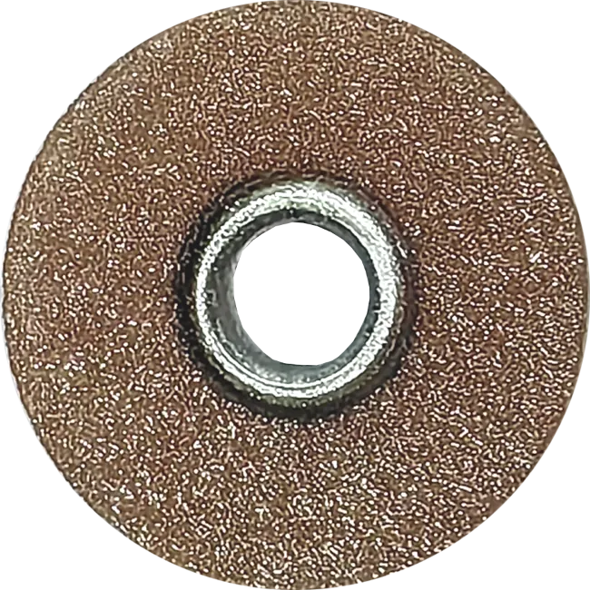 Полир Диск шлифовальный Kagayaki RoundFlex средний Т (корич) d 9.5мм  50шт (втулка металл)