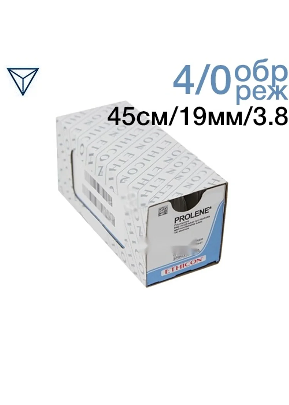 Шовный материал Johnson&Johnson Prolene 4-0 45 см обрезная игла