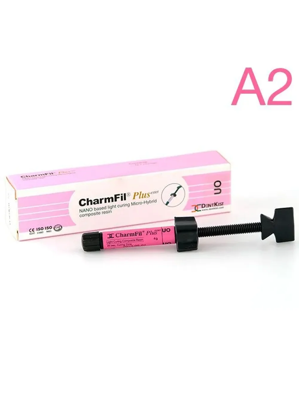 Композит светоотверждаемый нанонаполненный, DentKist, CharmFil Plus Refill, A2, шприц, 4 г