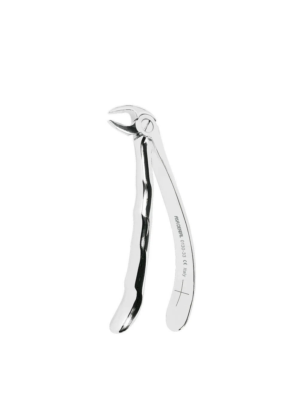 Asa Dental 0130-33 - щипцы N33 для удаления зубов для нижних корней с зубчиками с анатомической ручкой