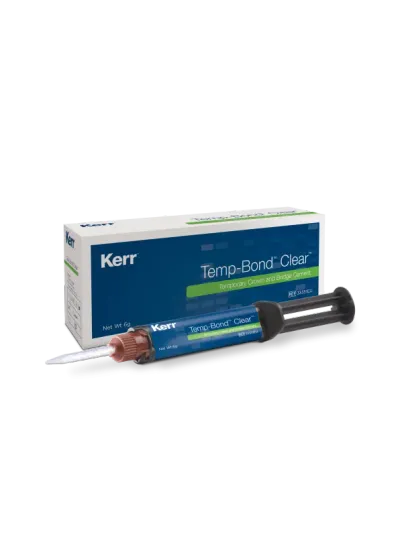 Цемент, KERR, Темп-бонд Клир (TempBond Clear), цемент, 1шпр.х 6гр, 33351