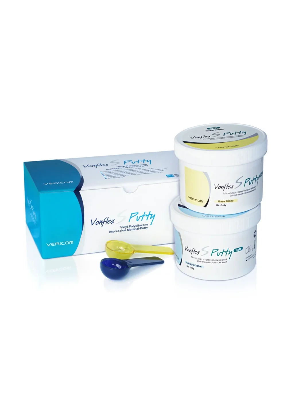 Слепочная масса, Vericom, Vonflex S Putty Soft Normal, база+катал. 2х280мл