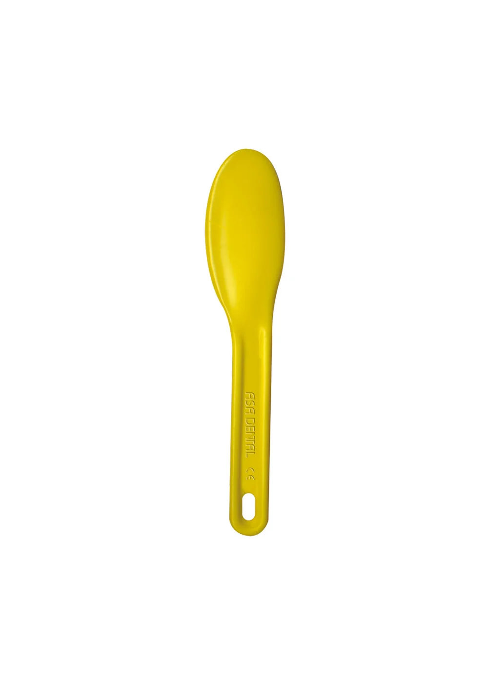 Asa Dental 5401-G - шпатель для гипса и альгинатов пластиковый, 19 см, желтый