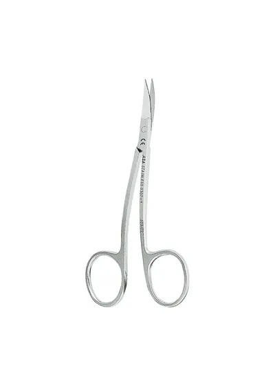 Asa Dental 0307-1 - ножницы для десны N1 изогнутые по плоскости, 10,5 см