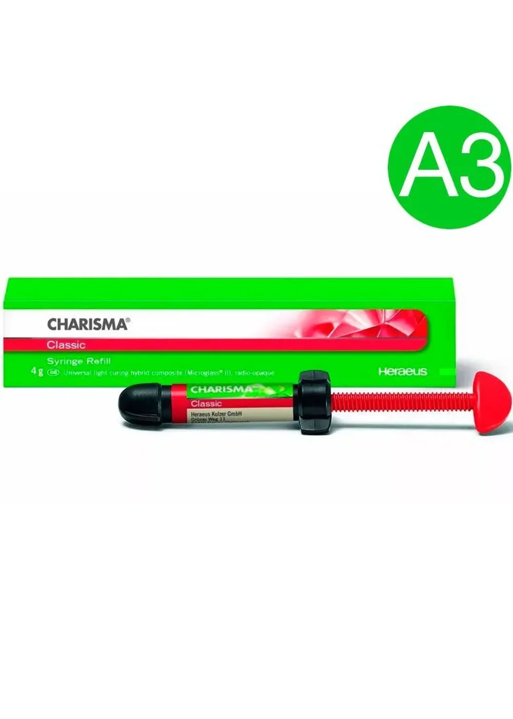 Композит светоотверждаемый текучий микрогибридный, Heraeus Kulzer, Charisma Flow, A3, шприц