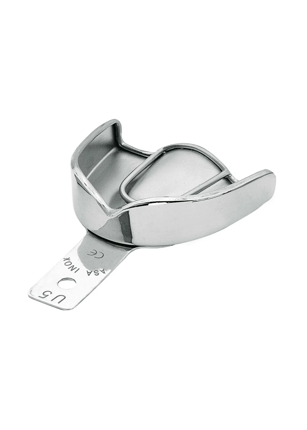 Asa Dental 2807S-U5 - ложка слепочная верхняя большая (L) без перфорации с бортиками