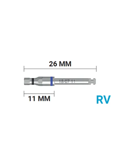 Имплантовод для наконечника VEGA RV короткий, синий, арт: 18 07 11