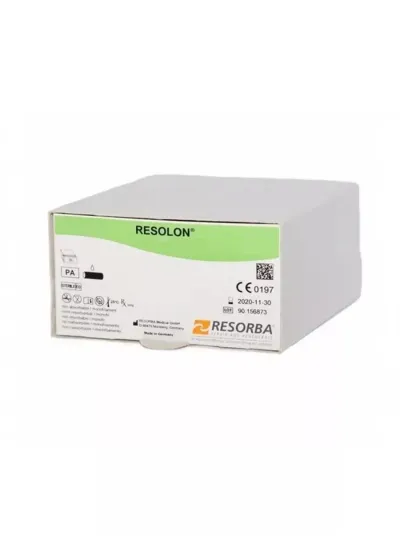 Шовный материал, Resorba, Резолон M1 (5/0) 45см DS 16, обр.-реж. 3/8 (36шт) 88141