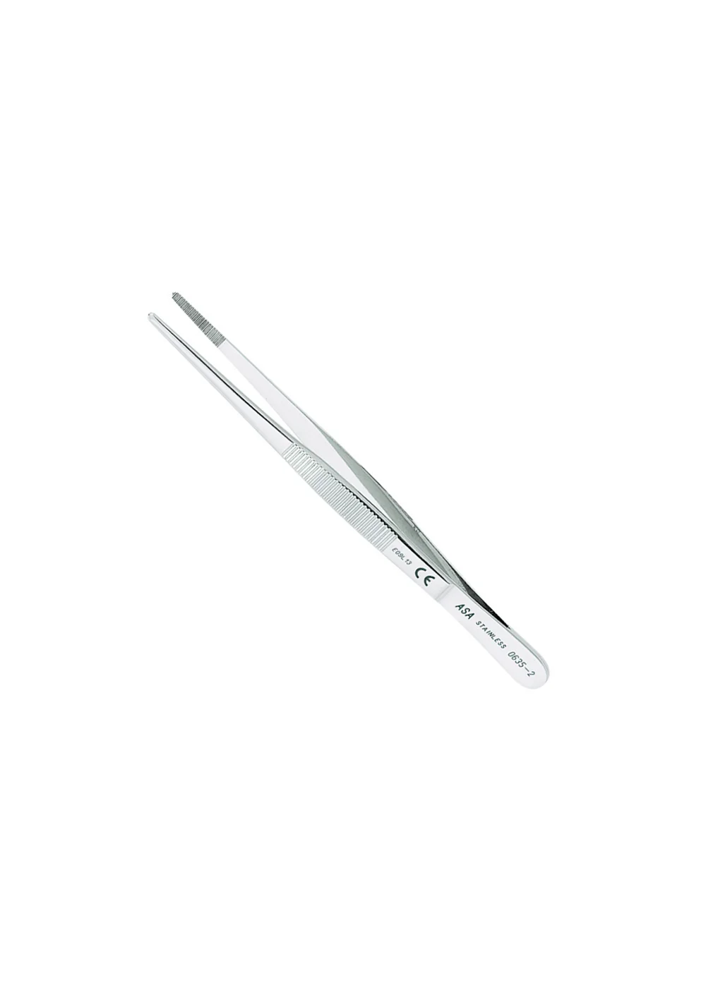 Asa Dental 0635-2 - пинцет анатомический прямой с рифлением, 14 см
