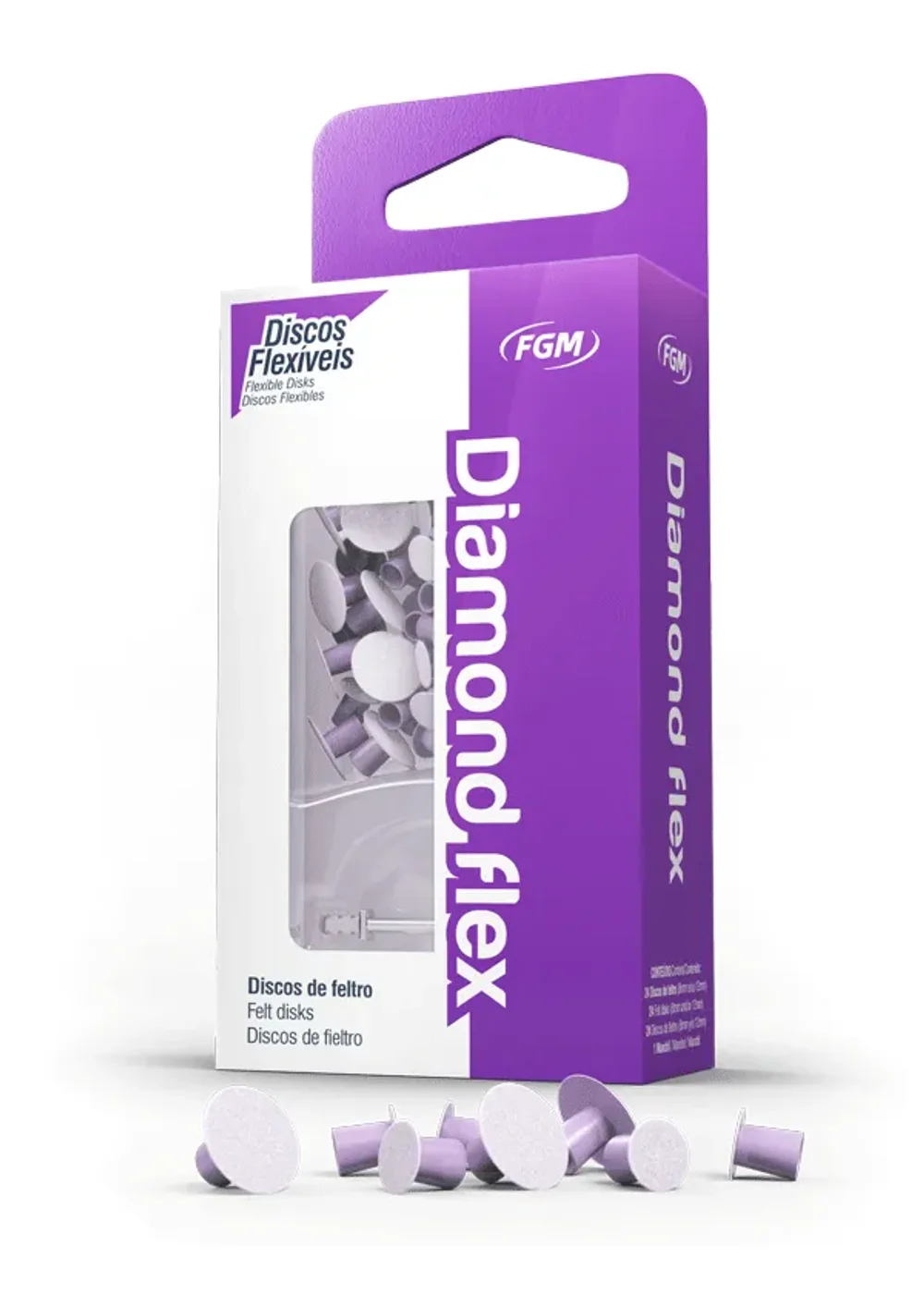Полиры, FGM, Диски, фетровые Diamond Flex 8/12 мм (24шт)