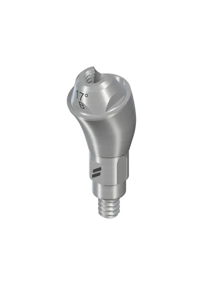 Угловой абатмент Straumann 17° тип B, RC, Ø 4.6 мм, GH 4.5 мм, TAN, серый