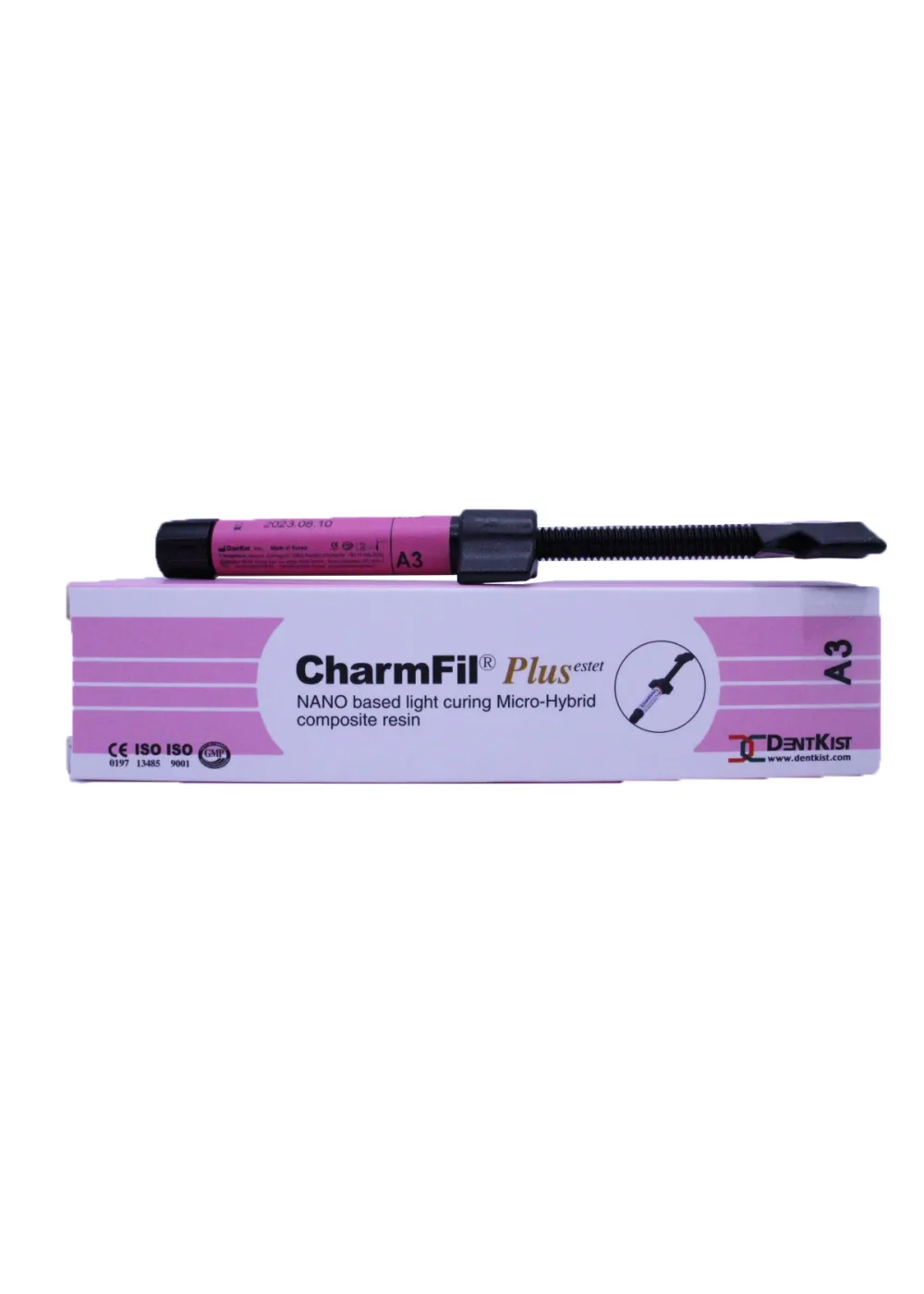 Композит светоотверждаемый нанонаполненный, DentKist, CharmFil Plus, A3, шприц, 4 г
