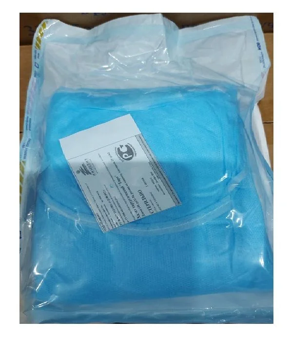 Халат CTЕРИЛЬНЫЙ хирургический длина 140, р.52-54,  плотность 25 "РК"