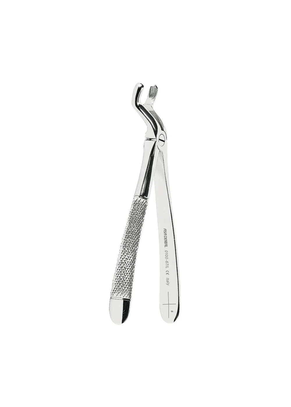 Asa Dental 0100-67/L - щипцы N67/L для восьмерок левые с зубчиками