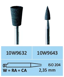 W9643 Конус остроконечный универсальный для амальгамы, грубая обработка для УН, HORICO