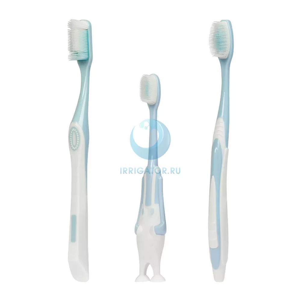 Набор зубных щеток Corlyse NO. 990 с резиновой головкой, soft (3 шт.)