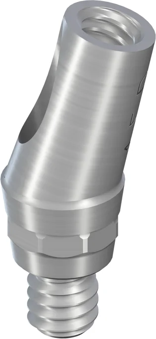 Короткий угловой абатмент synOcta, тип B, угловой 15°, RN, H 5,7 мм, Ti