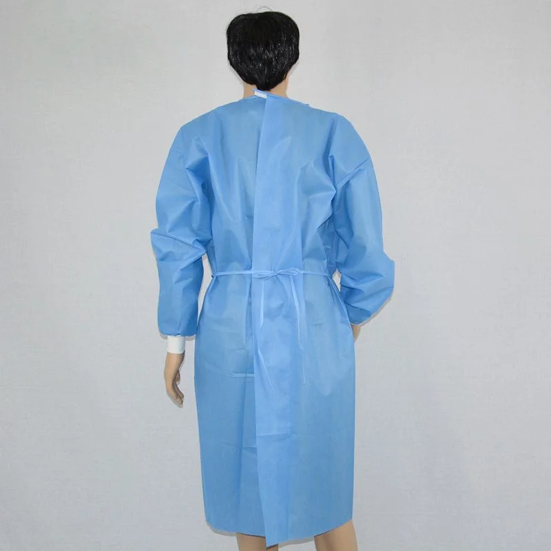 Халат стерильный 25г/м2 рукав манжета, размер 54-56, голубой.