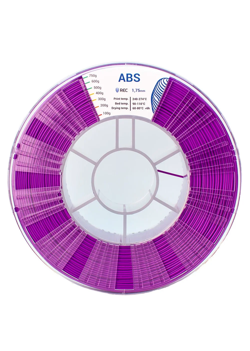 Филамент, UniFormation, ABS Фиолетовый, 1.75 мм, 1 кг