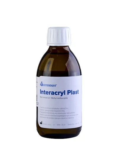 Жидкость для пластмассы, Interdent d.o.o., INTERACRYL PLAST, 250 мл