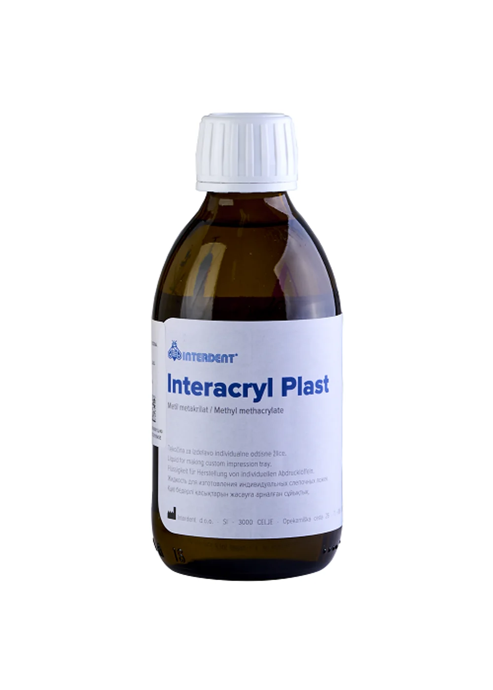 Жидкость для пластмассы, Interdent d.o.o., INTERACRYL PLAST, 250 мл
