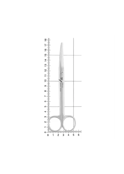 Nopa Instruments AC 071/17 - ножницы операционные MAYO, тупоконечные, изогнутые, 17 см