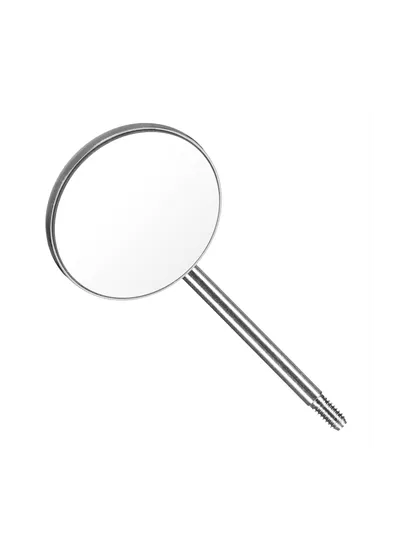 Hahnenkratt TOPvision FS Rhodium - родиевое зеркало, плоское, без ручки, №4, диаметр 22 мм, 12 шт