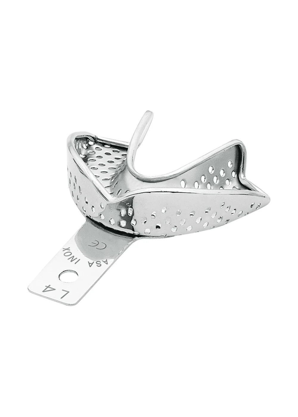 Asa Dental 2804S-L4 - ложка слепочная нижняя средняя (M) с перфорацией с бортиками