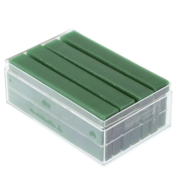 Воск погружной в брусках, зеленый, мягкий, 200 г, SCHULER-DENTAL