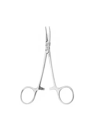 Asa Dental 0500-2 - зажим "Москит" изогнутый, 12 см