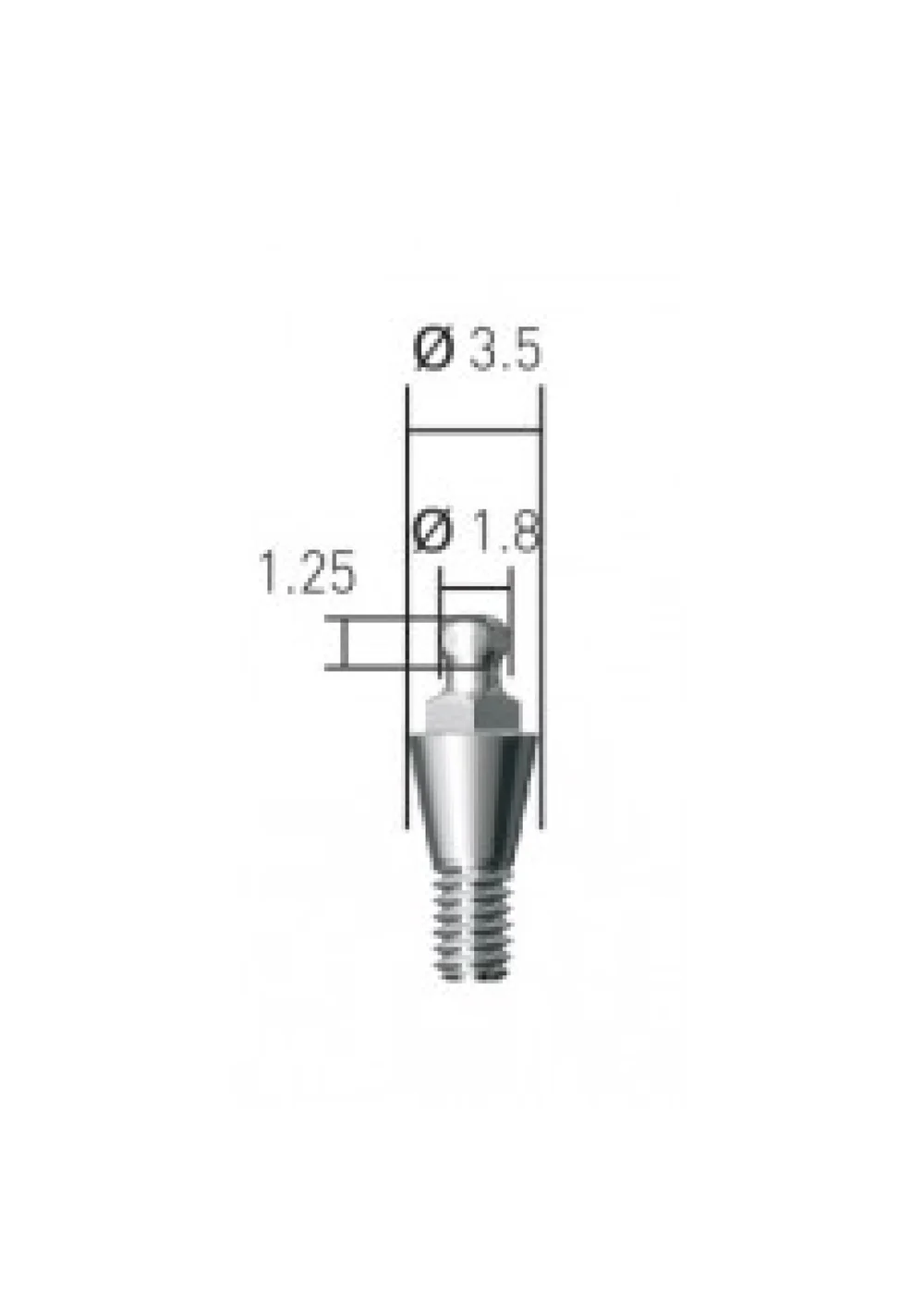 Шариковый аттачмент, Dentium, BAB350018
