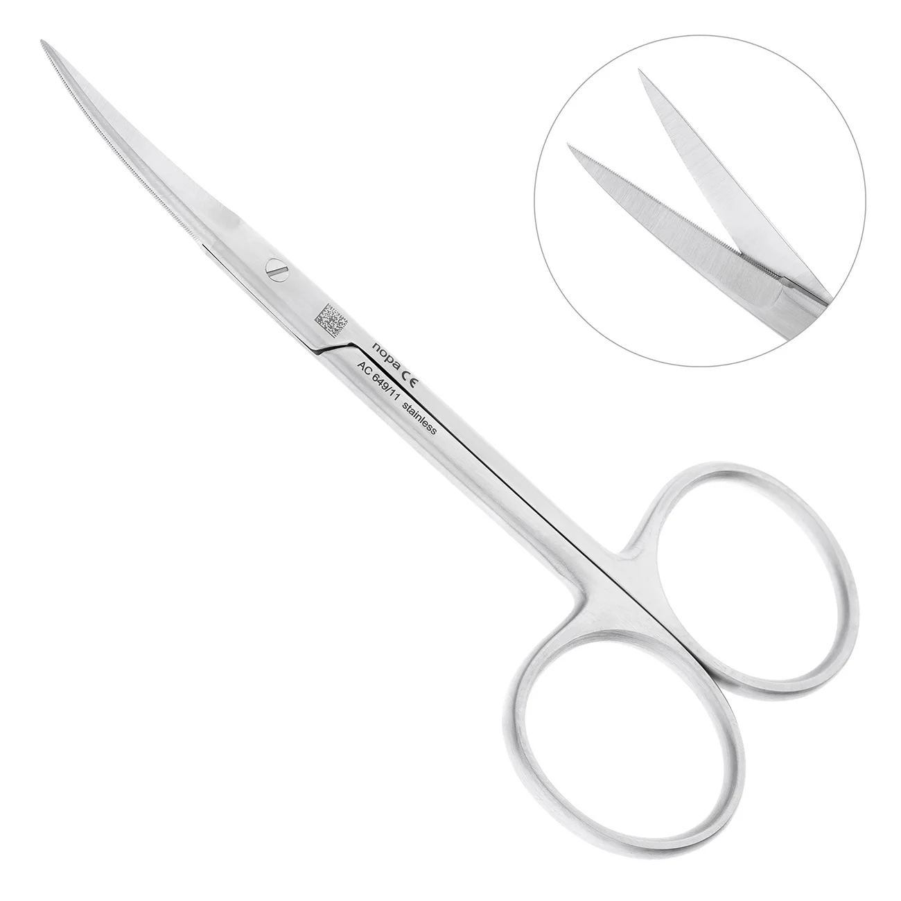 Ножницы стандартные десневые изогнутые, 11 см