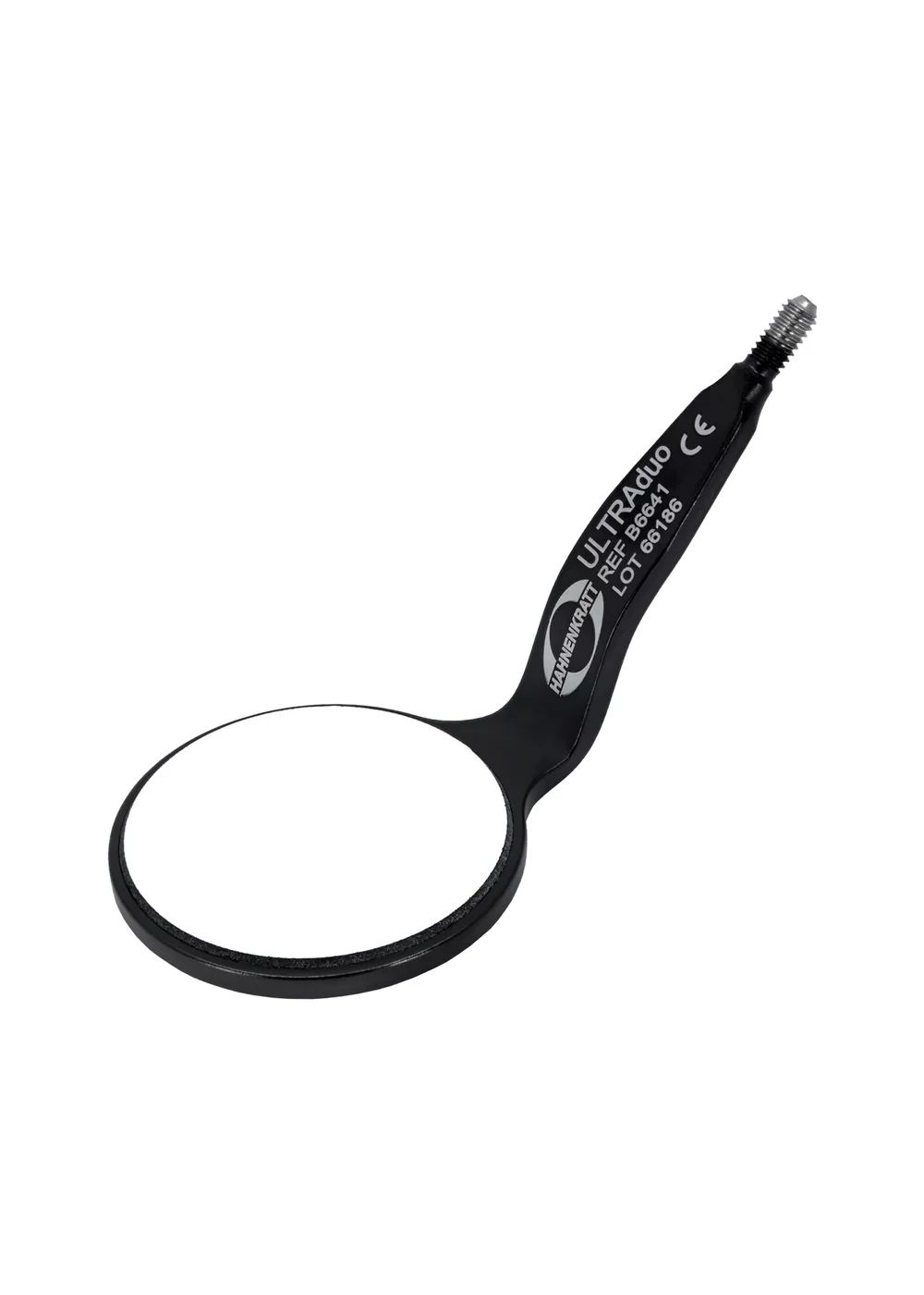 Зеркало стоматологическое, Hahnenkratt, 22 мм, плоское, черное, BLACK ULTRAduo FS №4