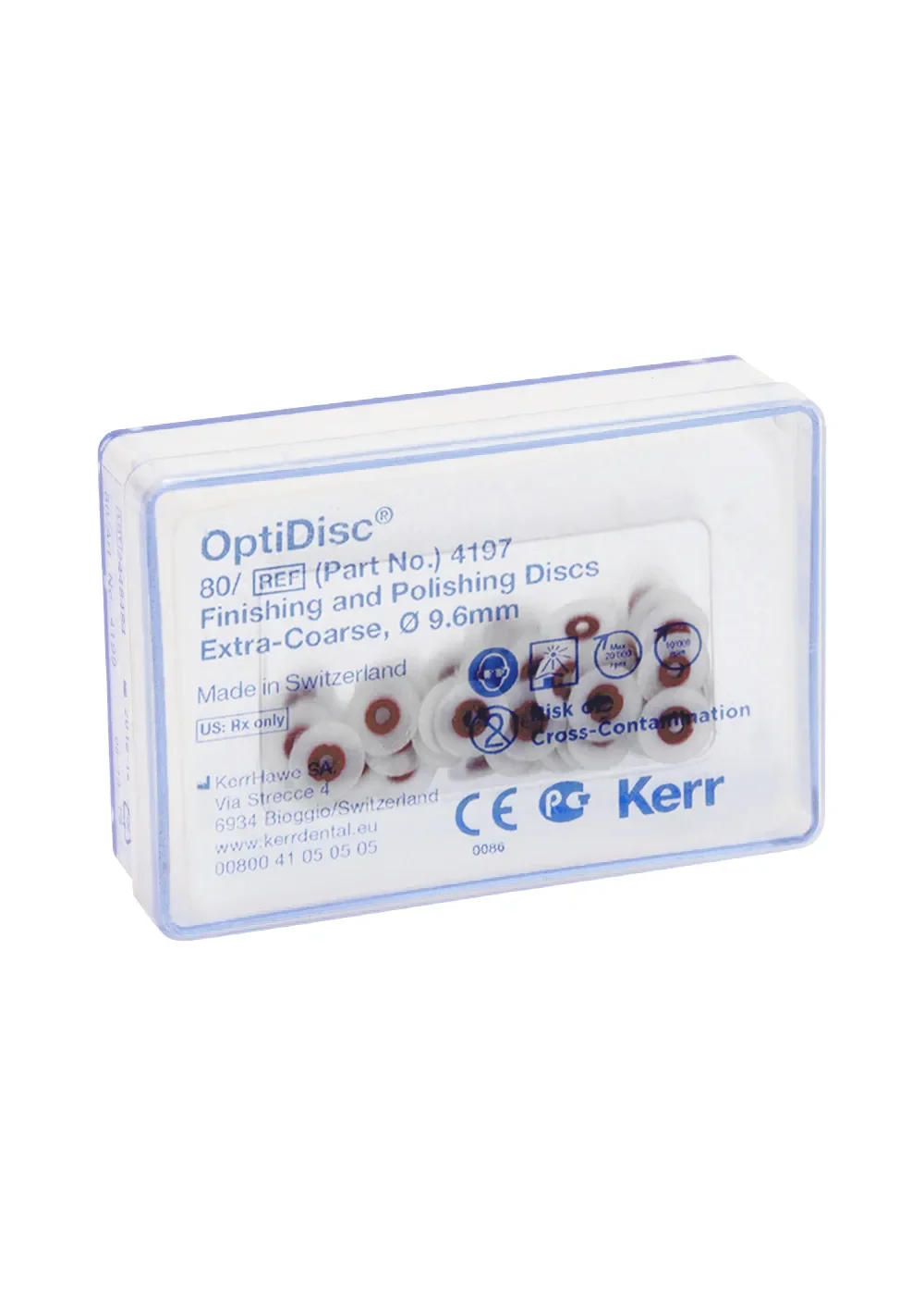 Диски полировочные, Kerr, OptiDisc грубые 9,6мм 80шт