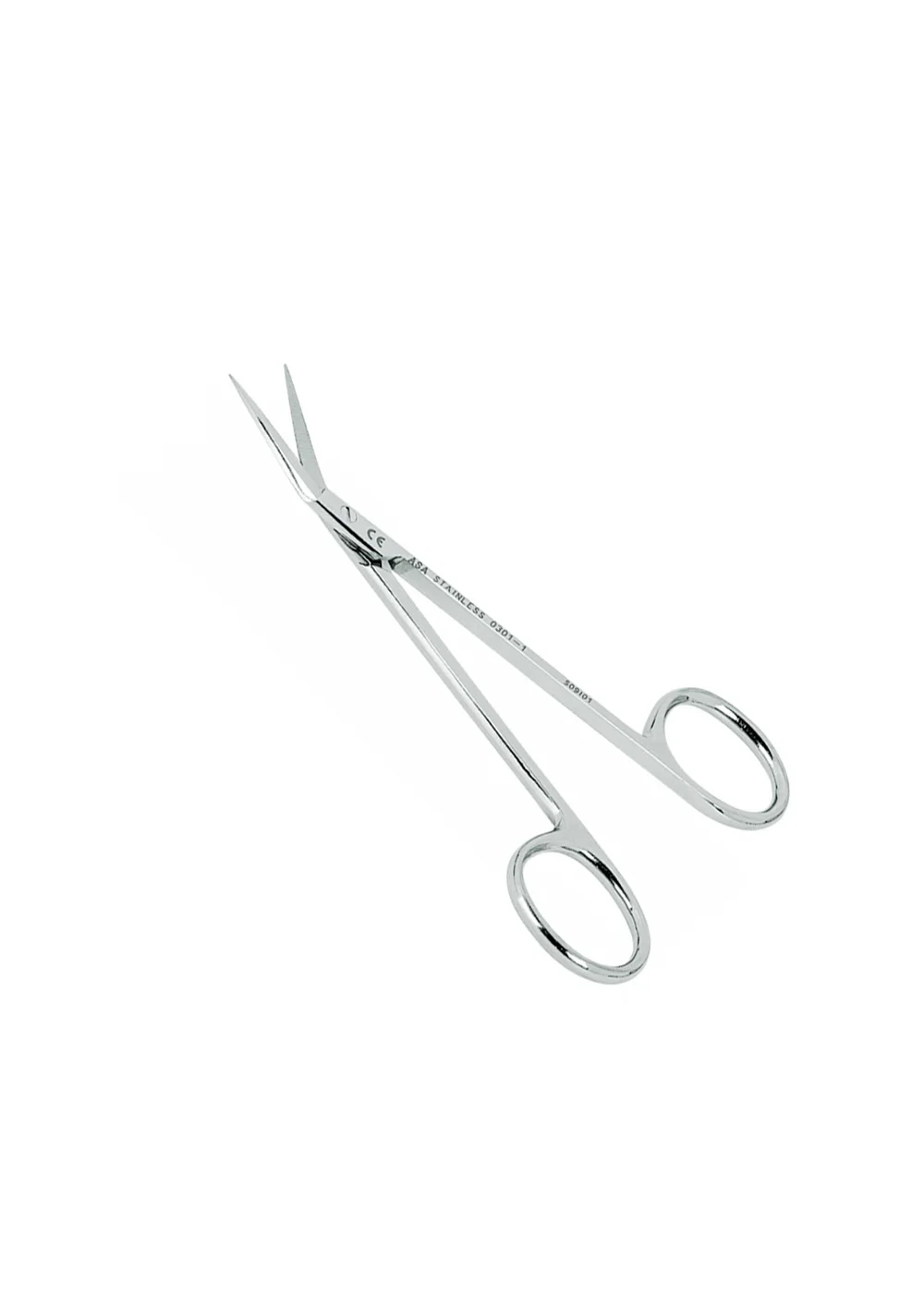 Asa Dental 0301-1 - ножницы для десны N1 изогнутые, 11,5 см