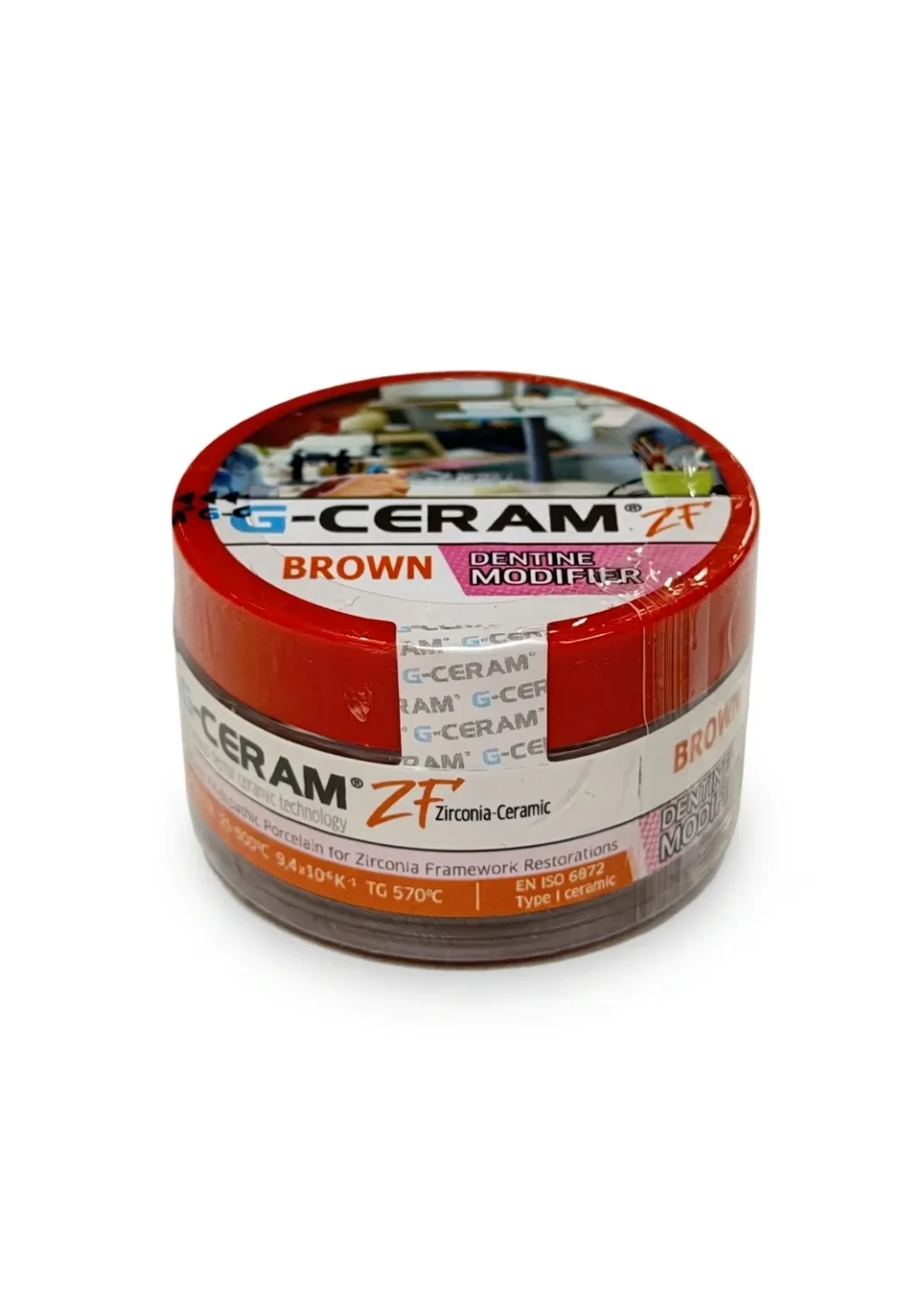 Керамическая масса модификатор, G-CERAM, ZF Dentine Modifier Brown, 15г