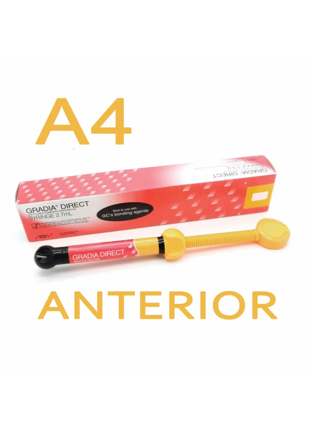 Композит светоотверждаемый микрогибридный, GC, Градия Директ Антериор (Gradia Direct Anterior), A-A4, шприц, 4 г