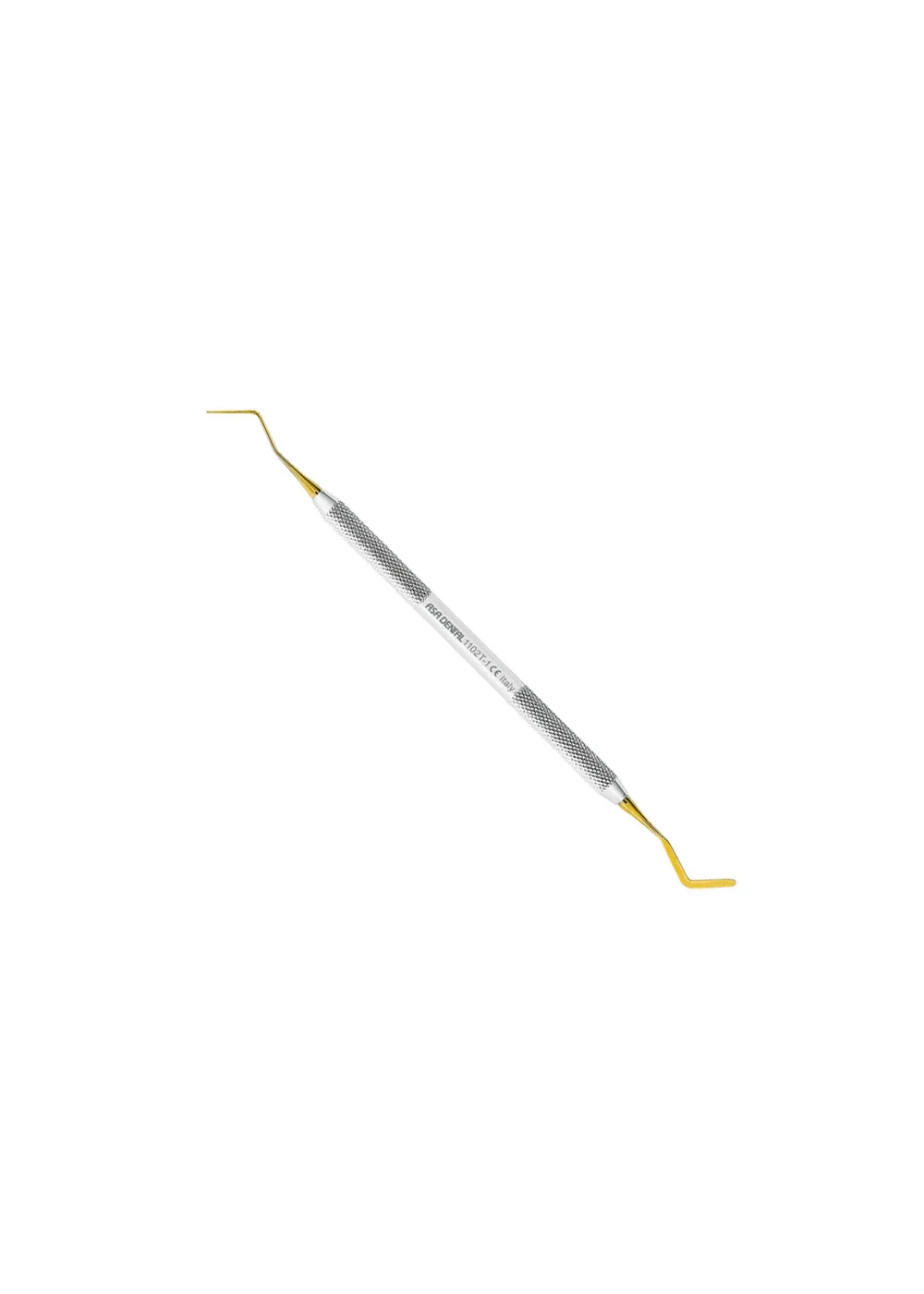 Asa Dental 1102T-1 - гладилка N1 двусторонняя с нитрит-титановым покрытием (золотым)