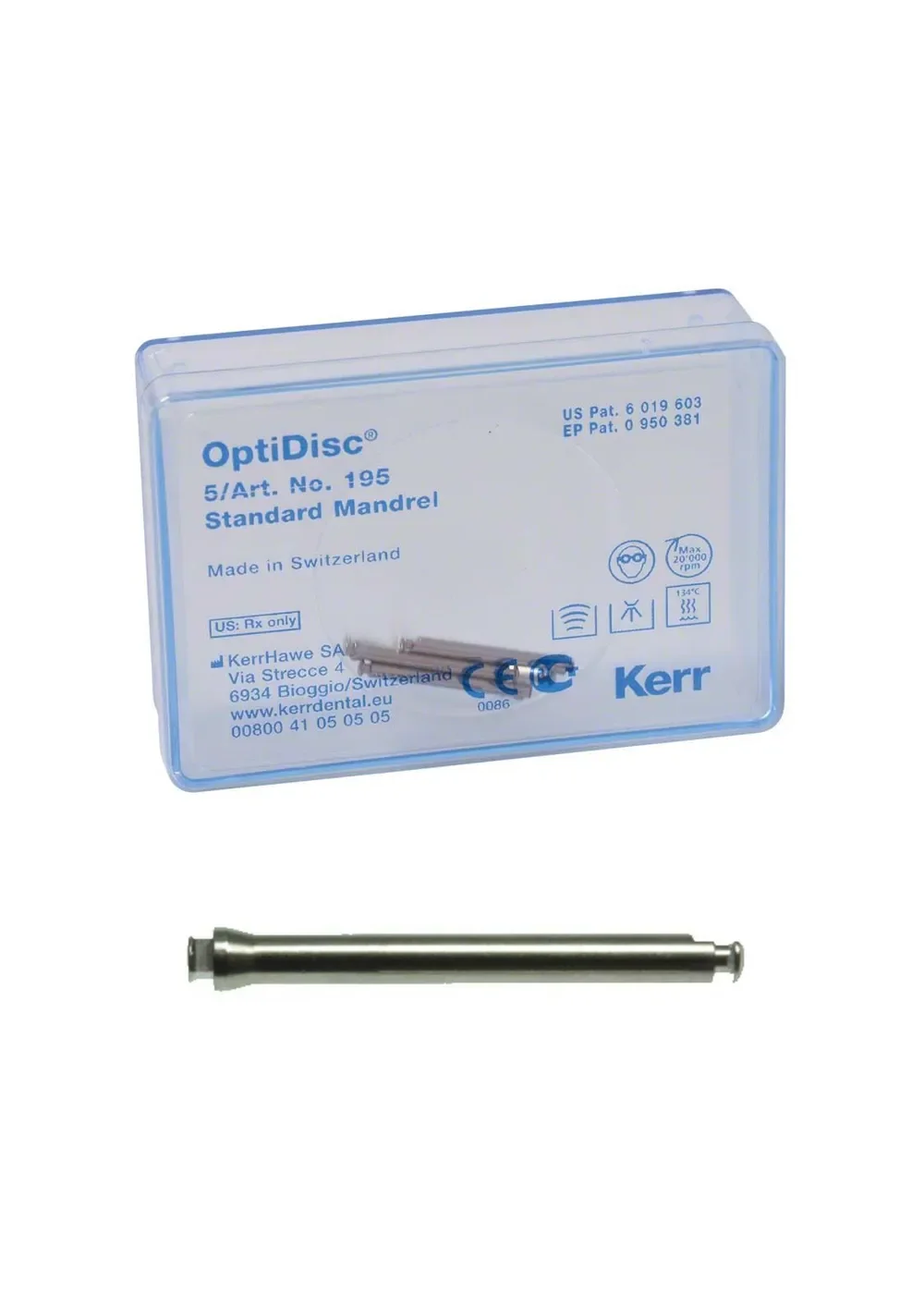 Дискодержатель, Kerr, OptiDisc, длинный, 5 шт